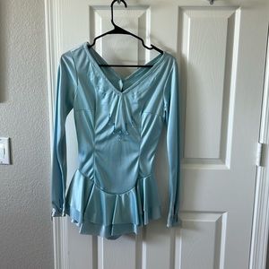 Custom-made competitions, skating dress with double skirt